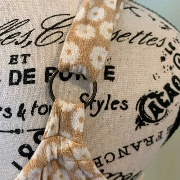 Xhileration Women’s Small Boho Maxi Sundress Dress Red and Tan Adjustable Straps - Picture 9 of 11